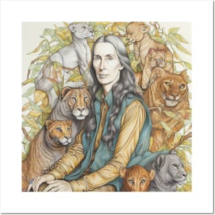 Jane Goodall scientist Posters and Art